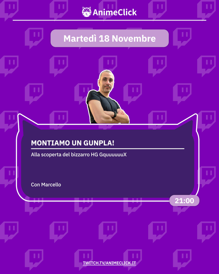 AnimeClick su Twitch: programma dal 17 al 23 novembre AnimeClick su Twitch: programma dal 17 al 23 novembre